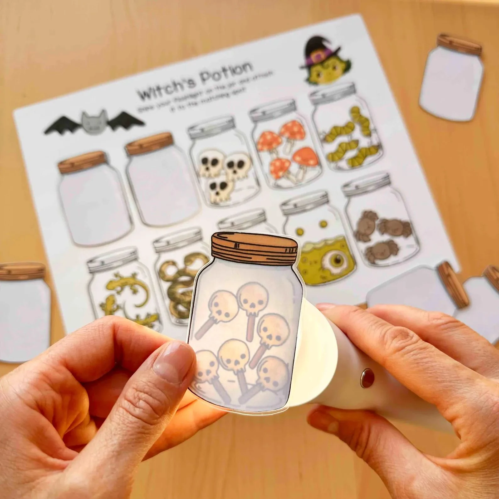 Hidden Potion Ingredients printable Halloween activity